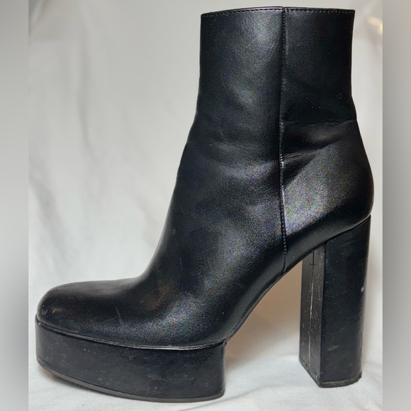 Zara Black Heeled Boots - Picture 2 of 5